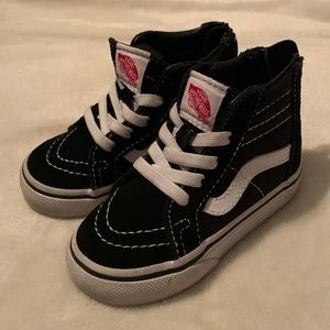 Vans toddler boy high top sneakers, size 5